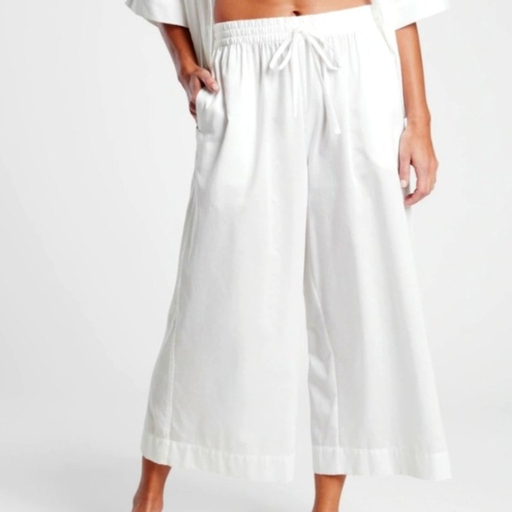 New Rewash 100% Cotton Wide Leg Crop Pants